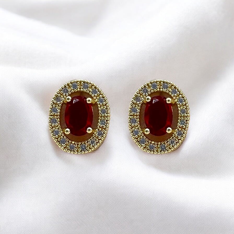 The Ruby Maiden Earrings