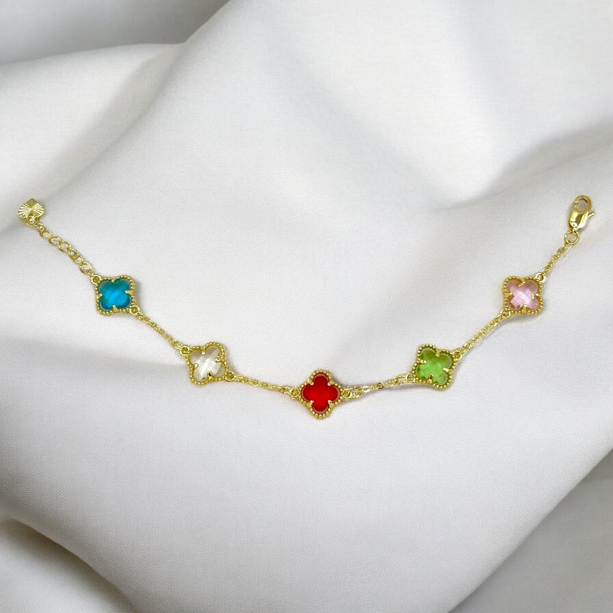 The Original Lucky Clover Bracelet – Multicolor Edition