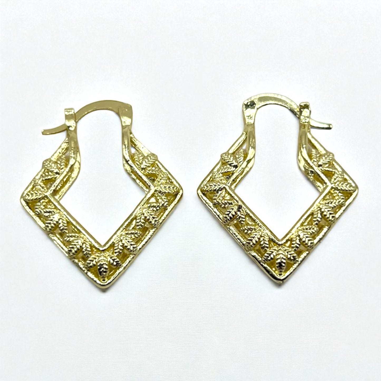 The Filigree Earrings, Diamond Shape