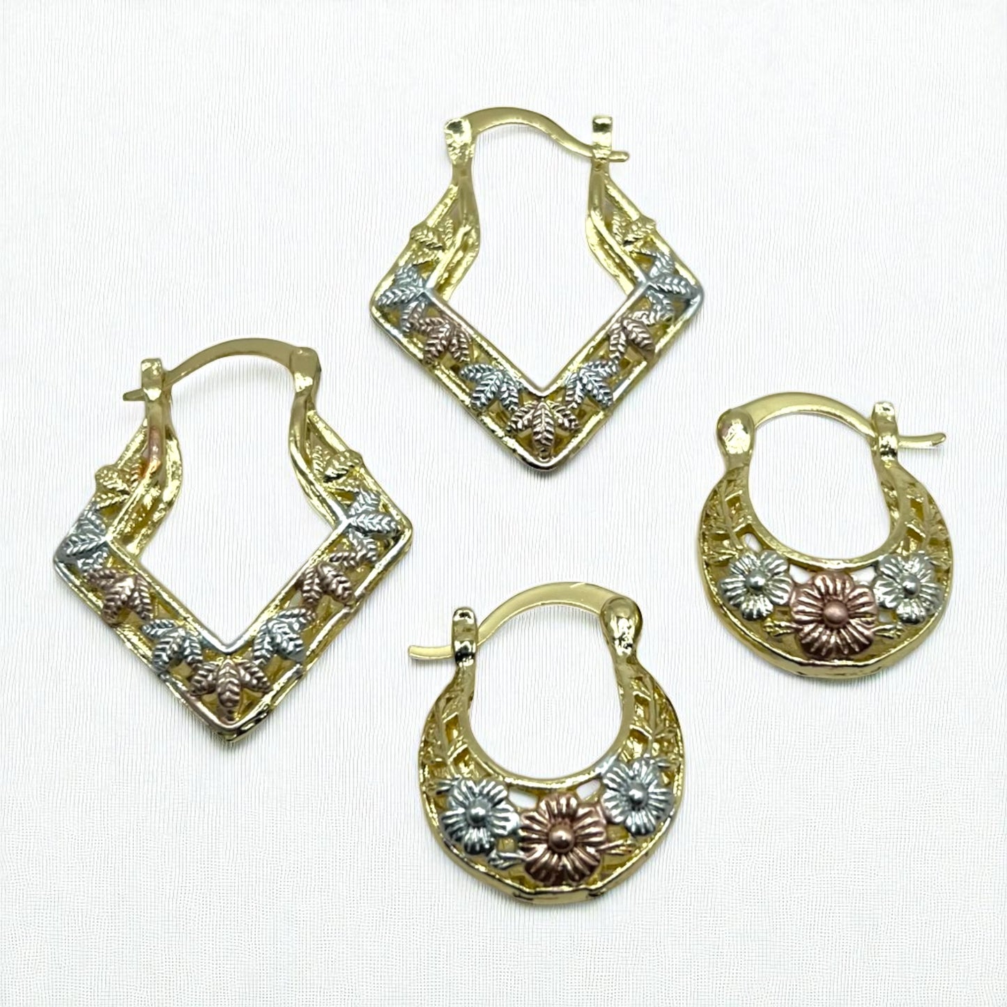 The Filigree Earrings, Diamond Shape
