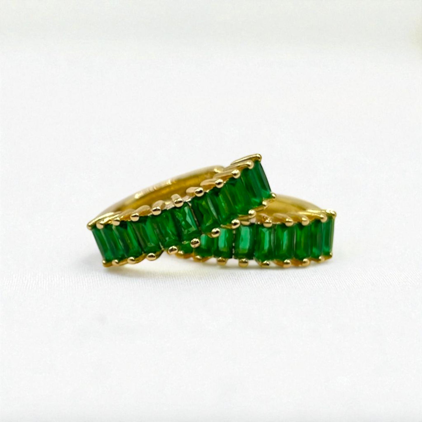 Emerald Legacy Hoops (Emerald Cut Edition)
