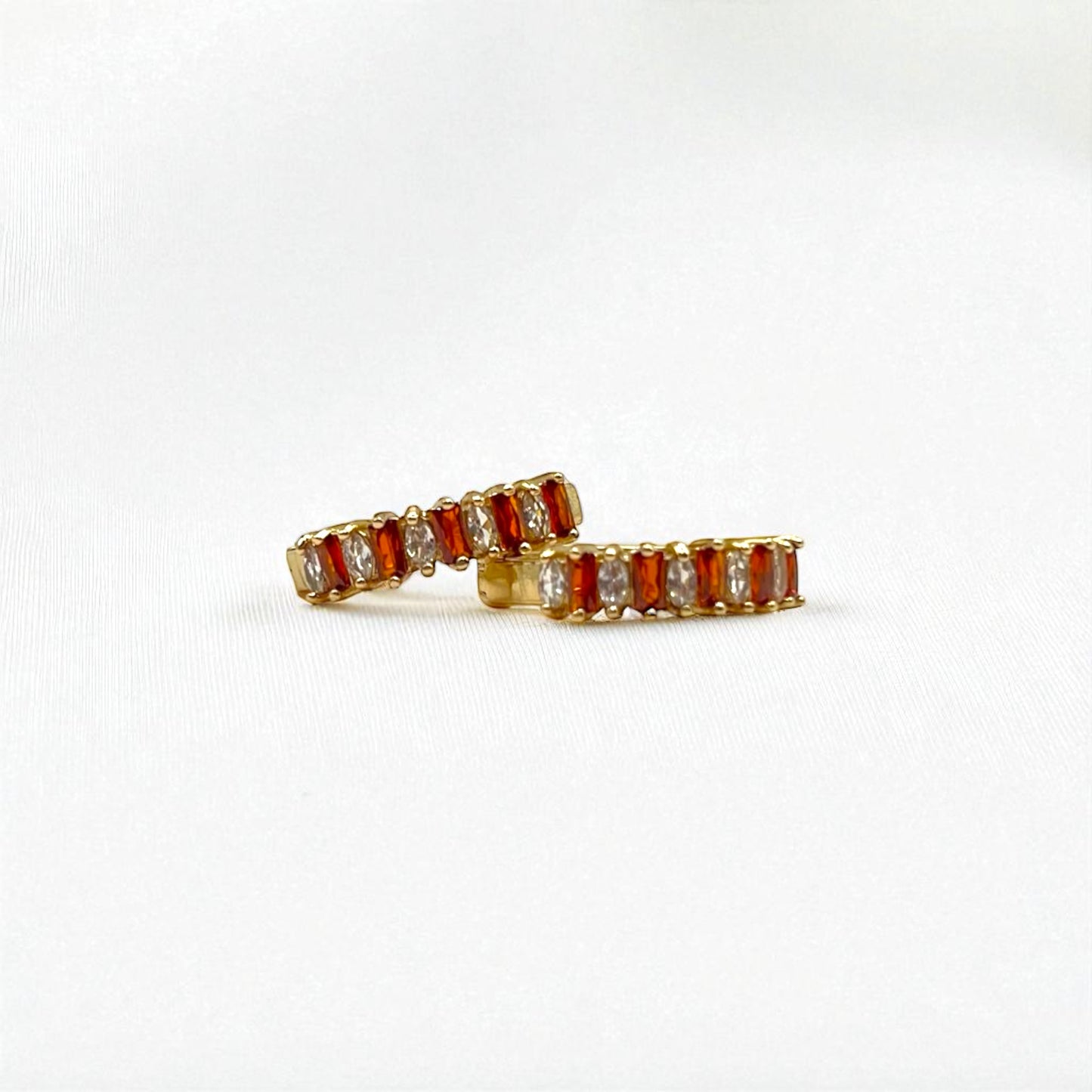 The Citrine Legacy Hoops (Alternating Stones Edition)