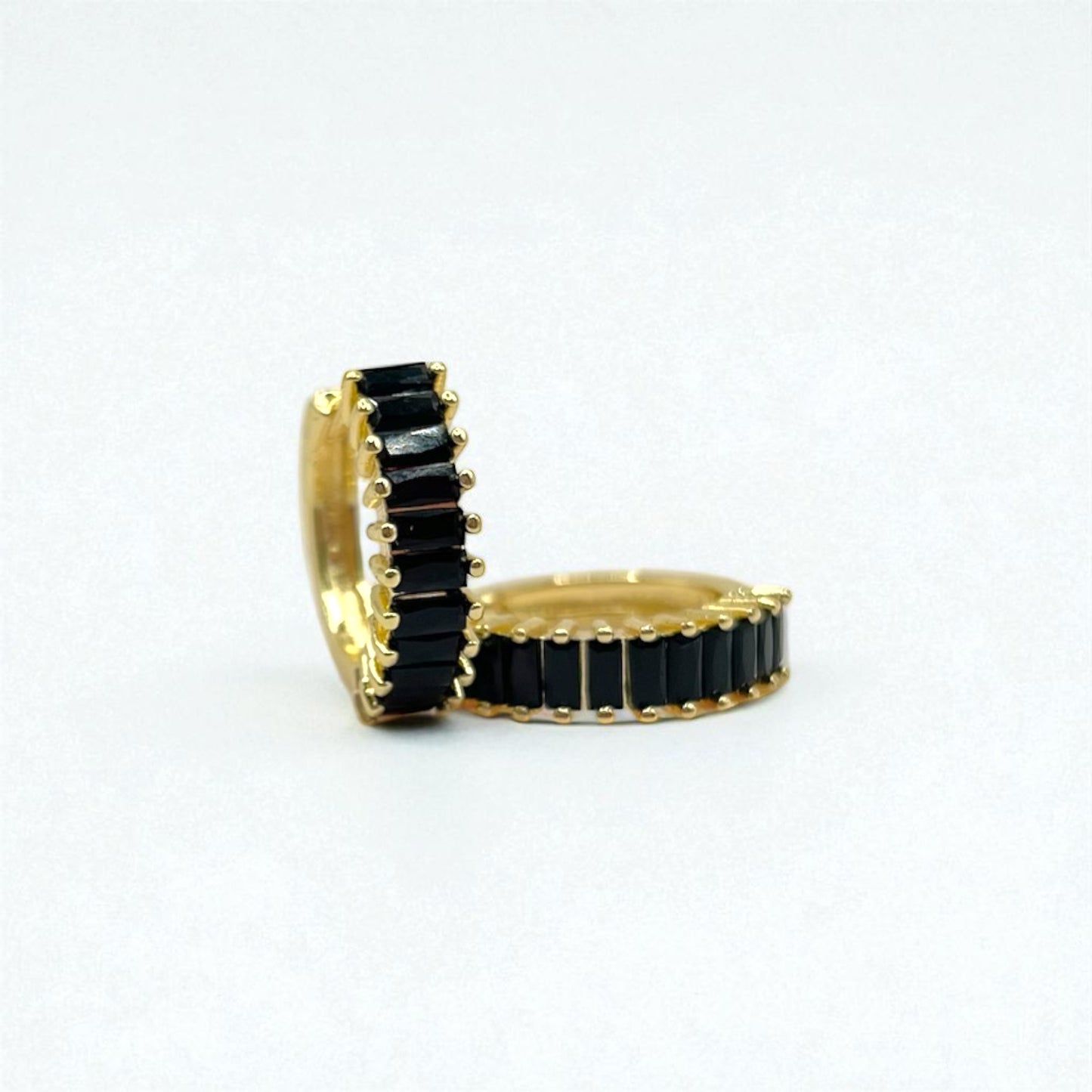 Onyx Legacy Hoops (Emerald Cut Edition)