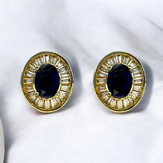 The Heritage Earring - Sapphire