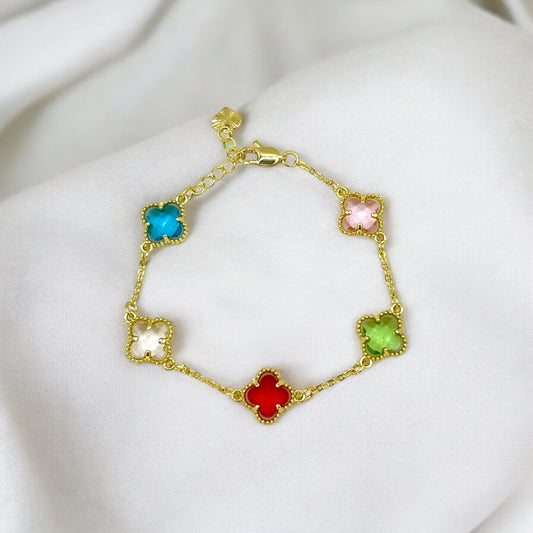 The Original Lucky Clover Bracelet – Multicolor Edition