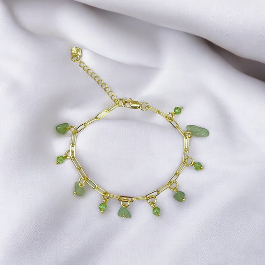 The Storyteller’s Stones Charm Bracelet - Jade Grove