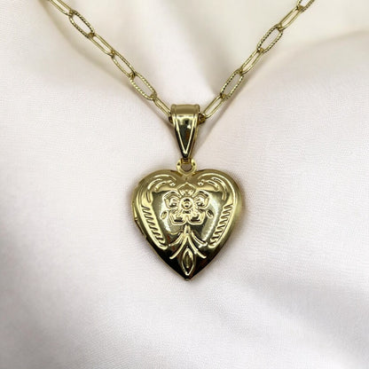 Floral Heart Portal Locket
