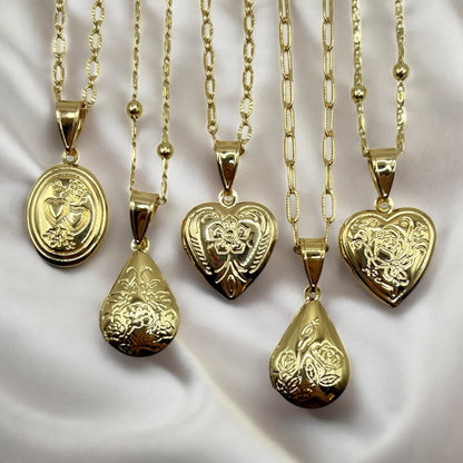 Floral Heart Portal Locket