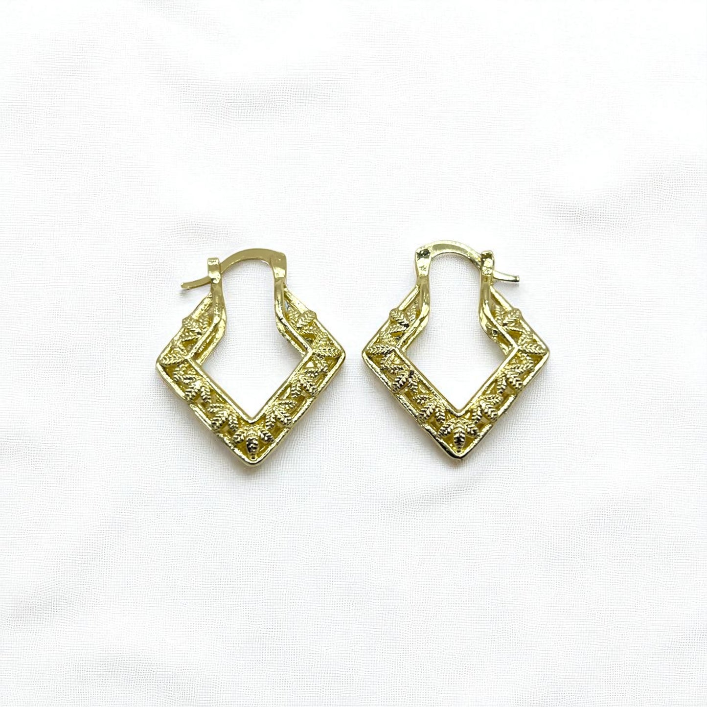 The Filigree Earrings, Diamond Shape