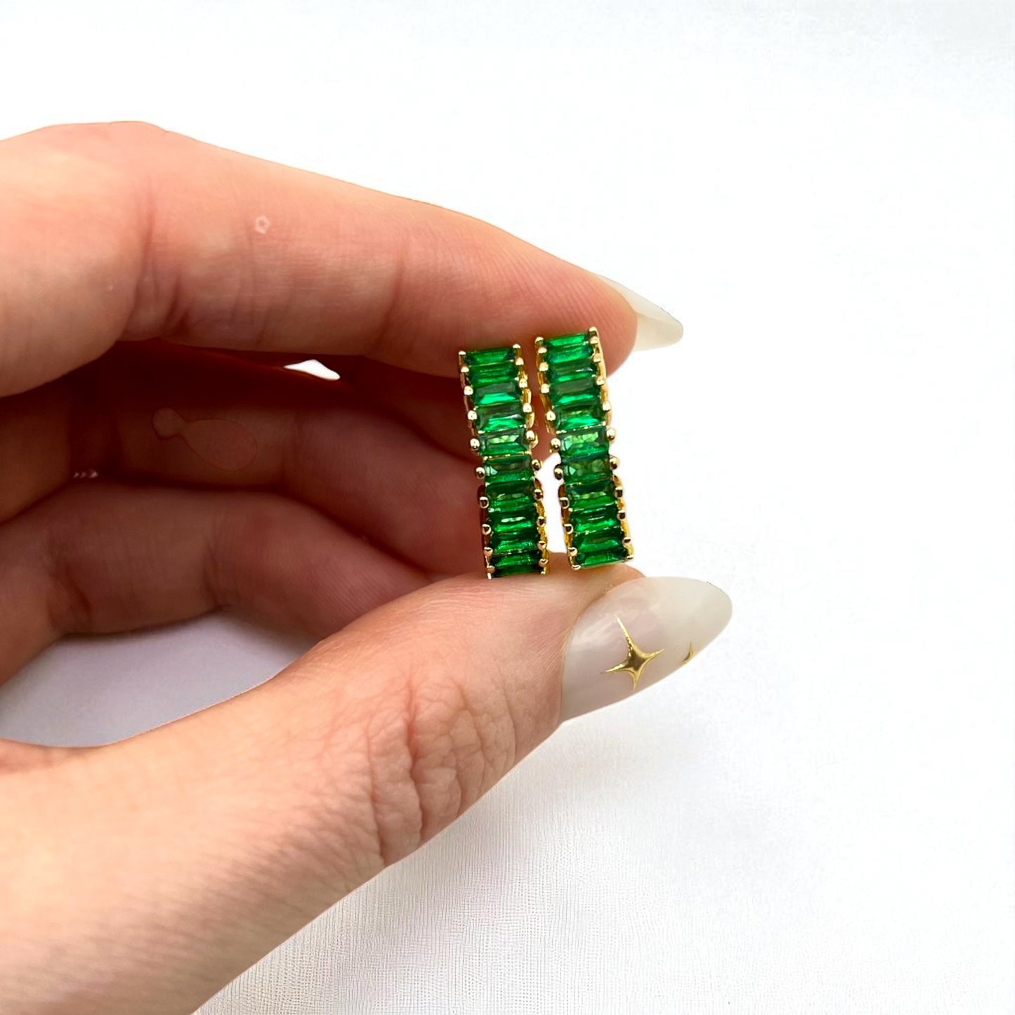 Emerald Legacy Hoops (Emerald Cut Edition)