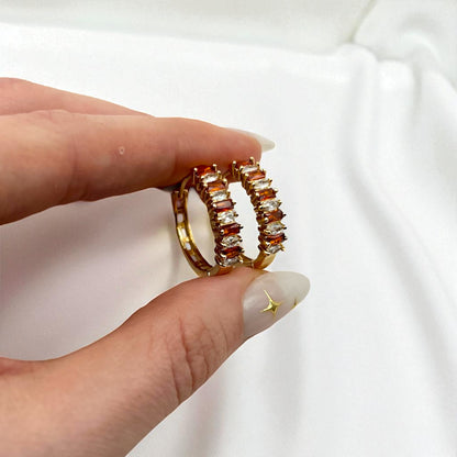 The Citrine Legacy Hoops (Alternating Stones Edition)