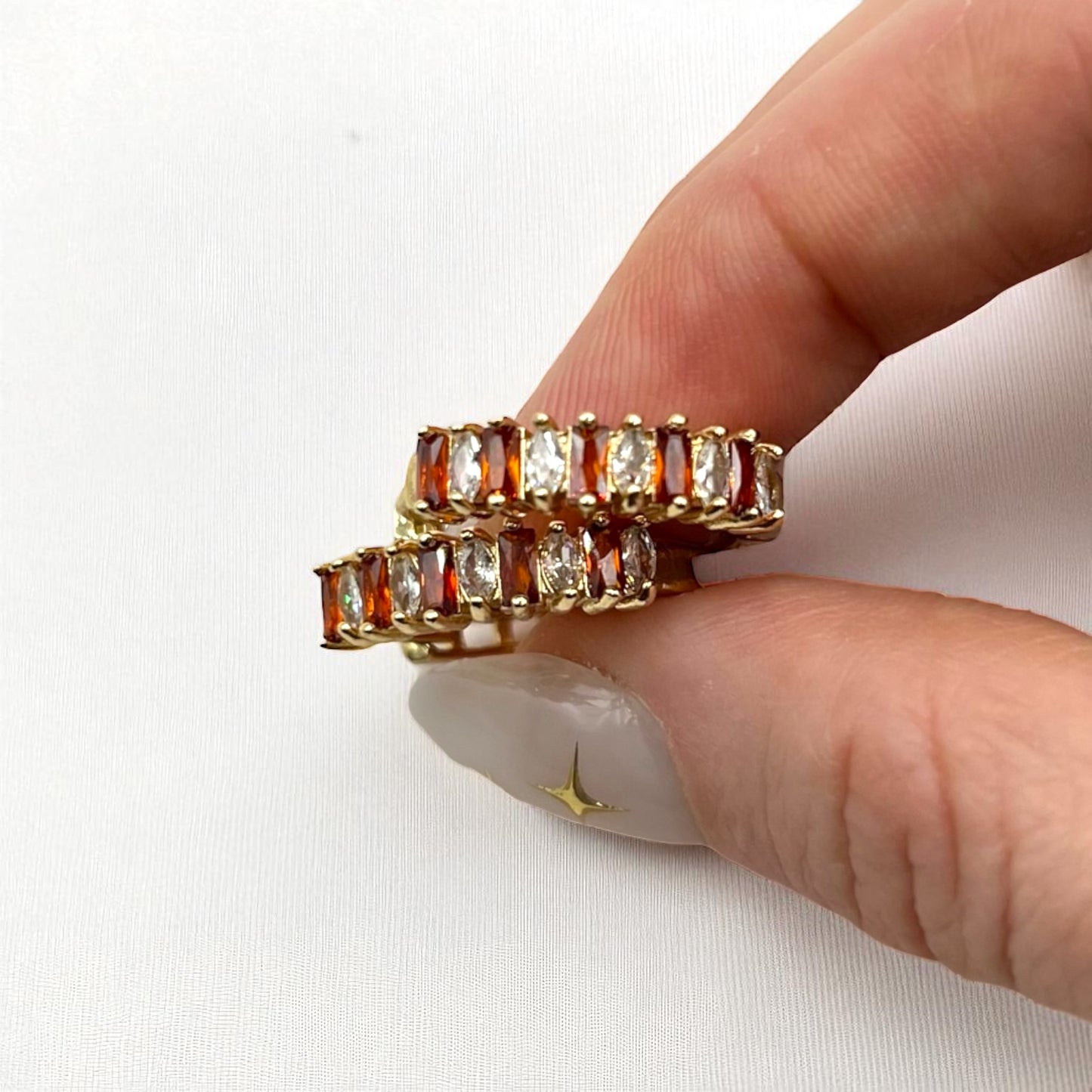 The Citrine Legacy Hoops (Alternating Stones Edition)