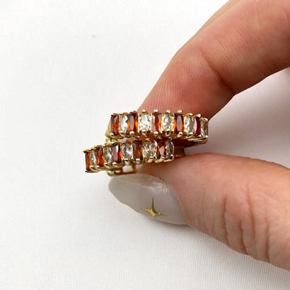 The Citrine Legacy Hoops (Alternating Stones Edition)