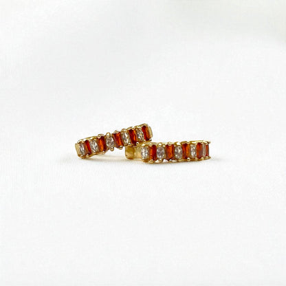 The Citrine Legacy Hoops (Alternating Stones Edition)