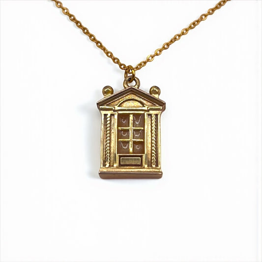 The Scrollwork Raw Brass Window